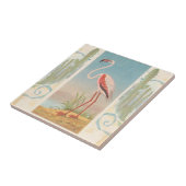 Flamingo Rug  Tropical Bird Tegeltje (Zijkant)