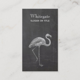 Flamingo Rustic Black Visitekaartje