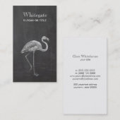 Flamingo Rustic Black Visitekaartje (Voorkant / Achterkant)
