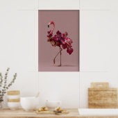 Flamingo Salade Kunstprint – Surreal Botanische Il Poster (Keuken)