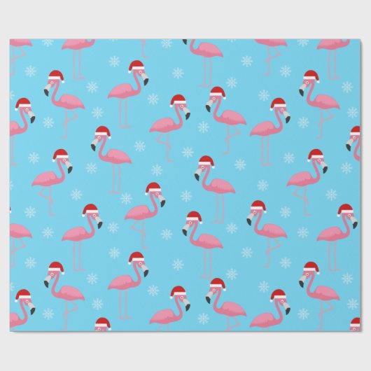 Flamingo Santa Cadeaupapier (Vlak)