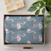 Flamingo Santa Claus Pattern Tissuepapier (Geschenk)