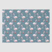 Flamingo Santa Claus Pattern Tissuepapier (Voorkant)