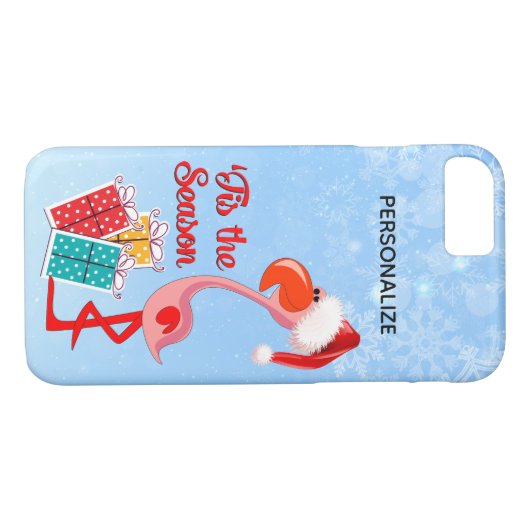 Flamingo Santa Kerstmis Aangepast Case-Mate iPhone Case (Achterkant (Horizontaal))