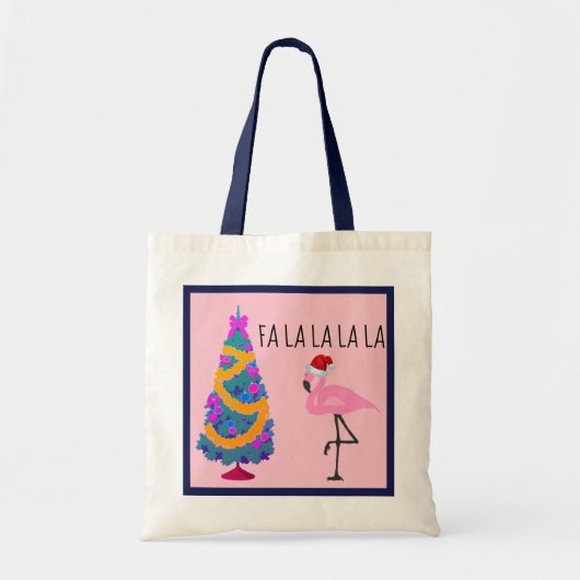 Flamingo Santa Kerstmis Tas (Voorkant)