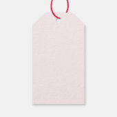 Flamingo Santa Pink Holiday Merry Kerstmis Cadeaulabel (Achterkant)