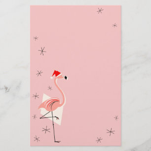 Flamingo Santa Pink-kantoorbenodigdheden Briefpapier
