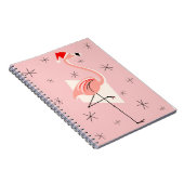 Flamingo Santa Pink notitieboek (Rechterzijde)