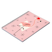 Flamingo Santa Pink notitieboek (Linkerzijde)