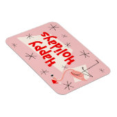 Flamingo Santa Pink Prettige feestdagen flexibel Magneet (Rechterzijde)