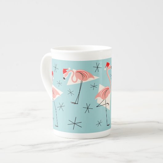 Flamingo Santas Blue bone china Porselein Kop (Links)