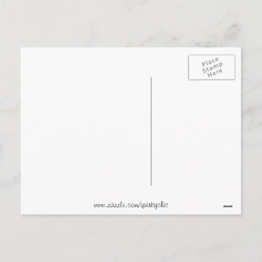 Flamingo Santas Blue briefkaart (Achterkant)