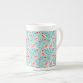Flamingo Santas Blue Multi bone china Porselein Kop (Voorkant rechts)
