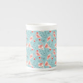 Flamingo Santas Blue Multi bone china Porselein Kop (Voorkant)