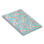 Flamingo Santas Blue Multi notitieboek (Rechterzijde)
