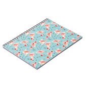 Flamingo Santas Blue Multi notitieboek (Linkerzijde)