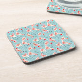 Flamingo Santas Blue Multi onderzetters plastic (Linkerzijde)