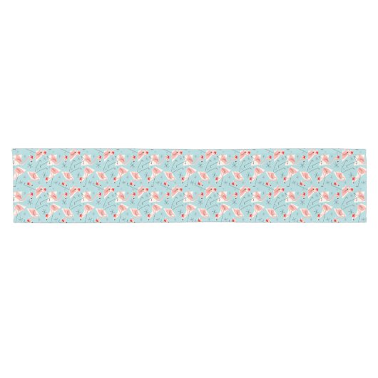 Flamingo Santas Blue Multi-table runner Korte Tafelloper (Horizontaal)