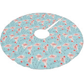 Flamingo Santas Blue Multi-tree skirt Kerstboom Rok (Gekanteld)