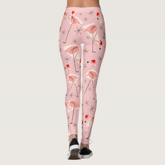 Flamingo Santas Roze leggings (Achterkant)