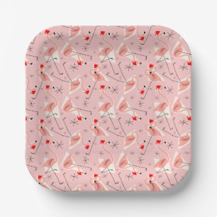 Flamingo Santas Roze Multi papier bord