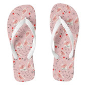 Flamingo Santas Roze Multi teenslippers (Voetbed)