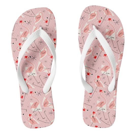 Flamingo Santas Roze Multi teenslippers (Voetbed)