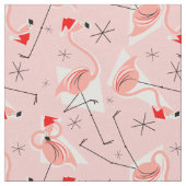 Flamingo Santas Roze Multistructuur Stof (Close Up)