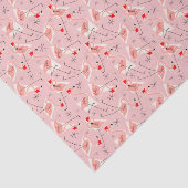 Flamingo Santas Roze Multitissuepapier Tissuepapier (Detail)