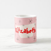 Flamingo Santas Roze Name mok (Center)