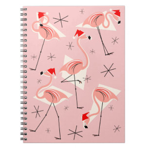 Flamingo Santas Roze notitieboek