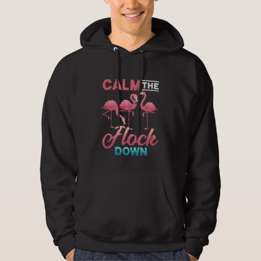 Flamingo Sarcastic Injuist Gezegde Hoodie (Voorkant)