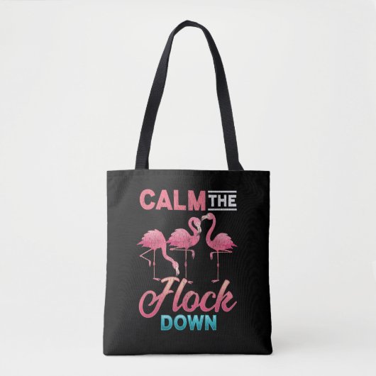 Flamingo Sarcastic Injuist Gezegde Tote Bag (Voorkant)