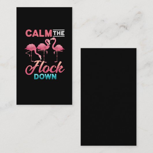  Flamingo Sarcastic Injuist Gezegde Visitekaartje (Voorkant / Achterkant)