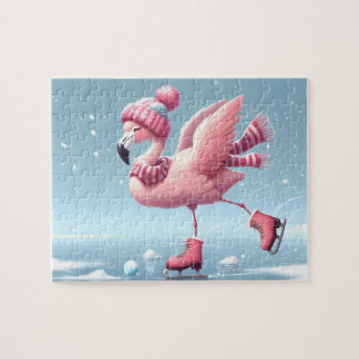 Flamingo Schaatspuzzel Legpuzzel