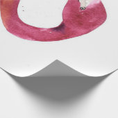 Flamingo | Schattigee Waterverf Flamingo Gifts Lov Cadeaupapier (Hoek)