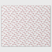 Flamingo schets: Tropisch patroon. Cadeaupapier (Vlak)