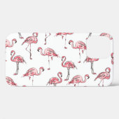Flamingo schets: Tropisch patroon. Case-Mate iPhone Case (Achterkant (horizontaal))