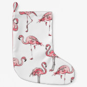 Flamingo schets: Tropisch  patroon. Kleine Kerstsok (Voorkant)