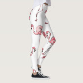 Flamingo schets: Tropisch  patroon. Leggings (Rechts)