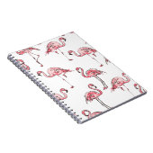 Flamingo schets: Tropisch  patroon. Notitieboek (Rechterzijde)