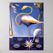 Flamingo, schilderij van Joseph Stella Poster (Voorkant)
