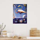 Flamingo, schilderij van Joseph Stella Poster (Keuken)