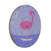 Flamingo Schilderkunst Dartbord (Voorkant Links)