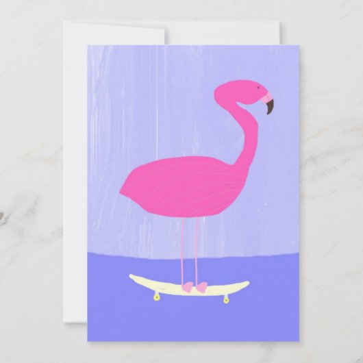 Flamingo Schilderkunst Kaart (Achterkant)