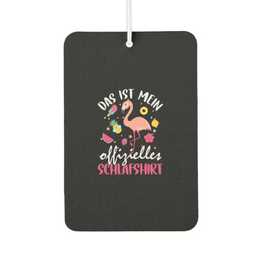 Flamingo Schlafshirt Luchtverfrisser (Voorkant)