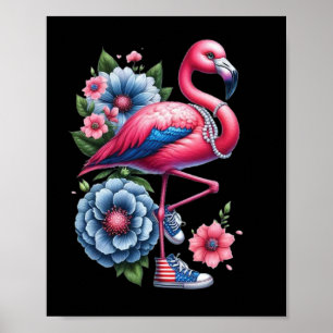 Flamingo Schoenen Comma La Kamala Harris 2024 Poster