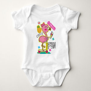 Flamingo-scooter Romper