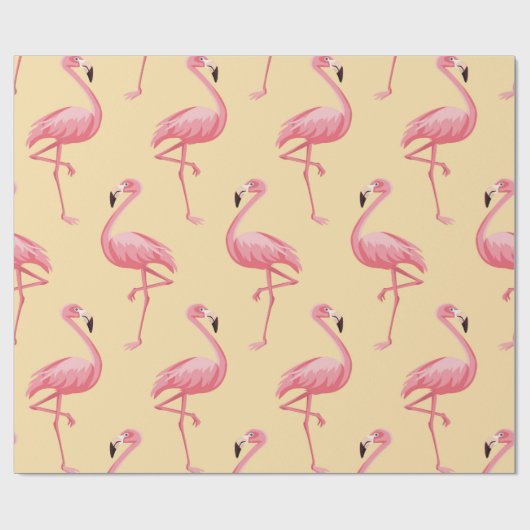 Flamingo seamless pattern background. Pink flaming Cadeaupapier (Vlak)
