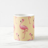 Flamingo seamless pattern background. Pink flaming Koffiemok (Center)